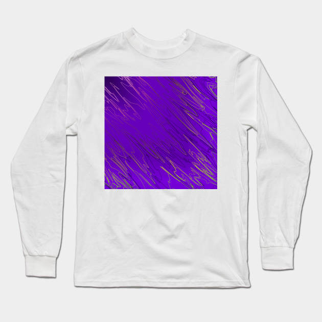 Marbled Purple Long Sleeve T-Shirt by BlakCircleGirl